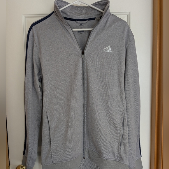 adidas Other - Adidas's Gray 3 Stripe Zip Up Track Jacket